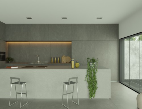 Kitchen Rendering with Ceramic Tiles